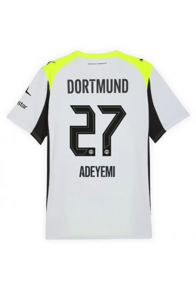 Borussia Dortmund Karim Adeyemi #27 Jalkapallovaatteet Vieraspaita 2025-26 Lyhythihainen Borussia Dortmund Karim Adeyemi #27 Jalkapallovaatteet Vieraspaita 2025-26 Lyhythihainen